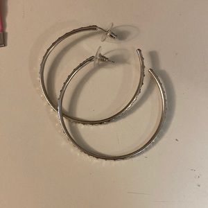 Silver Kendra Scott hoops